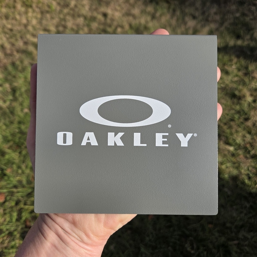NEW Oakley Store Authentic Promo Retail Display Sign‎ Metal Endcap Y2k RARE
